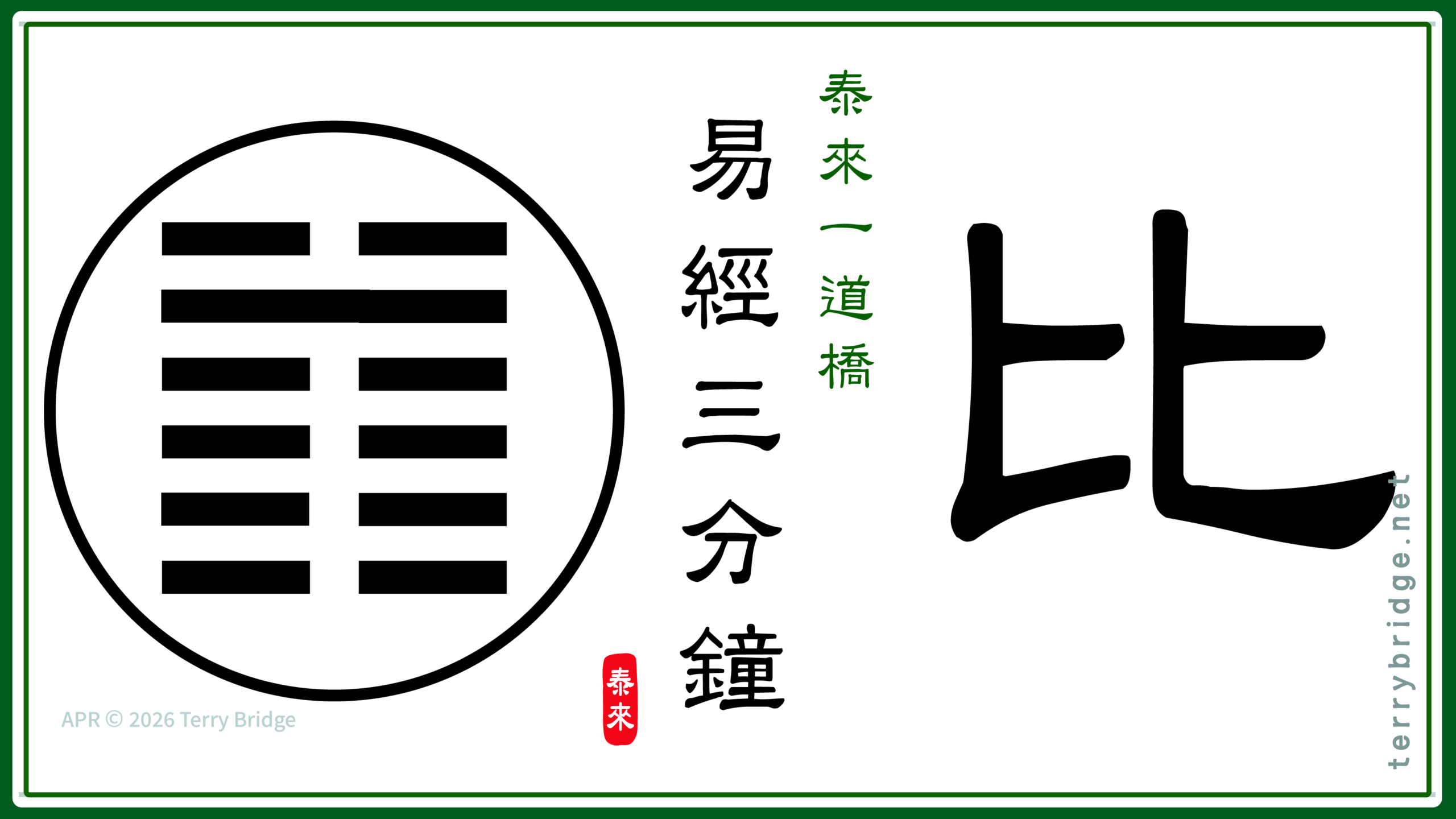 Read more about the article 【智慧之門🌻☯️】《易經三分鐘》比卦 Book of Changes 📝🎥 2026.05.15 #151